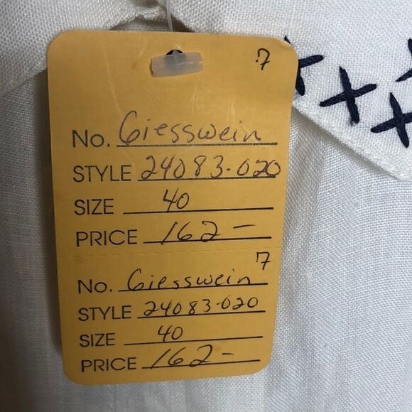 Vintage Giesswein 100% Linen Short Sleeve Top. - Picture 8 of 13